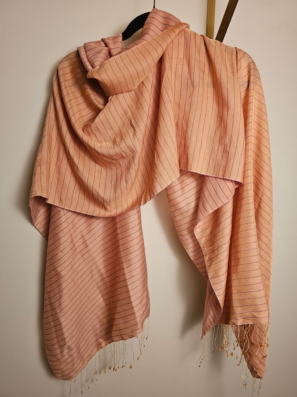 Hand Made In Nepal Sheer Pashina Scarf/Wrap - 70" by 28"